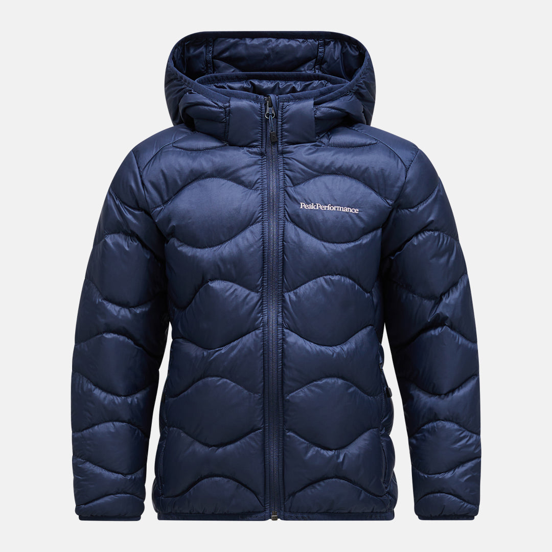 Jr Helium Down Hood Jacke-BLUE SHADOW