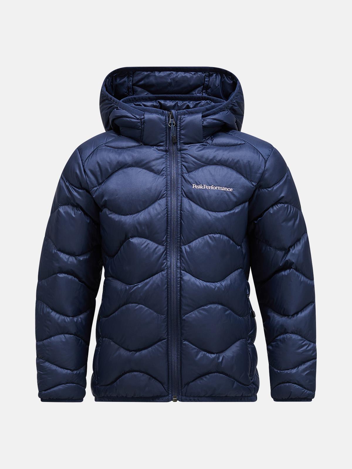 Jr Helium Down Hood Jacke-BLUE SHADOW