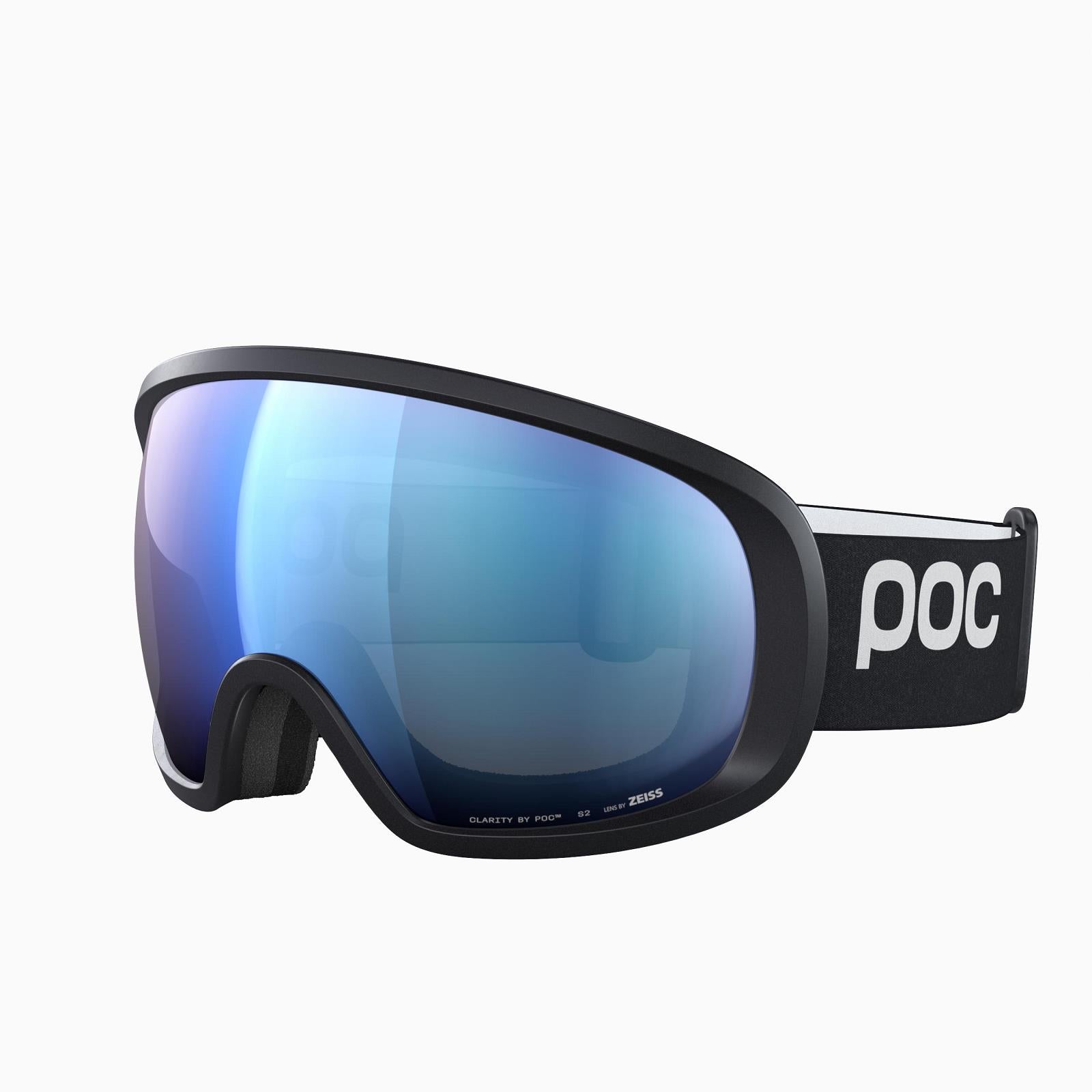 POC FOVEA URANIUM BLACK / PARTLY SUNNY BLUE