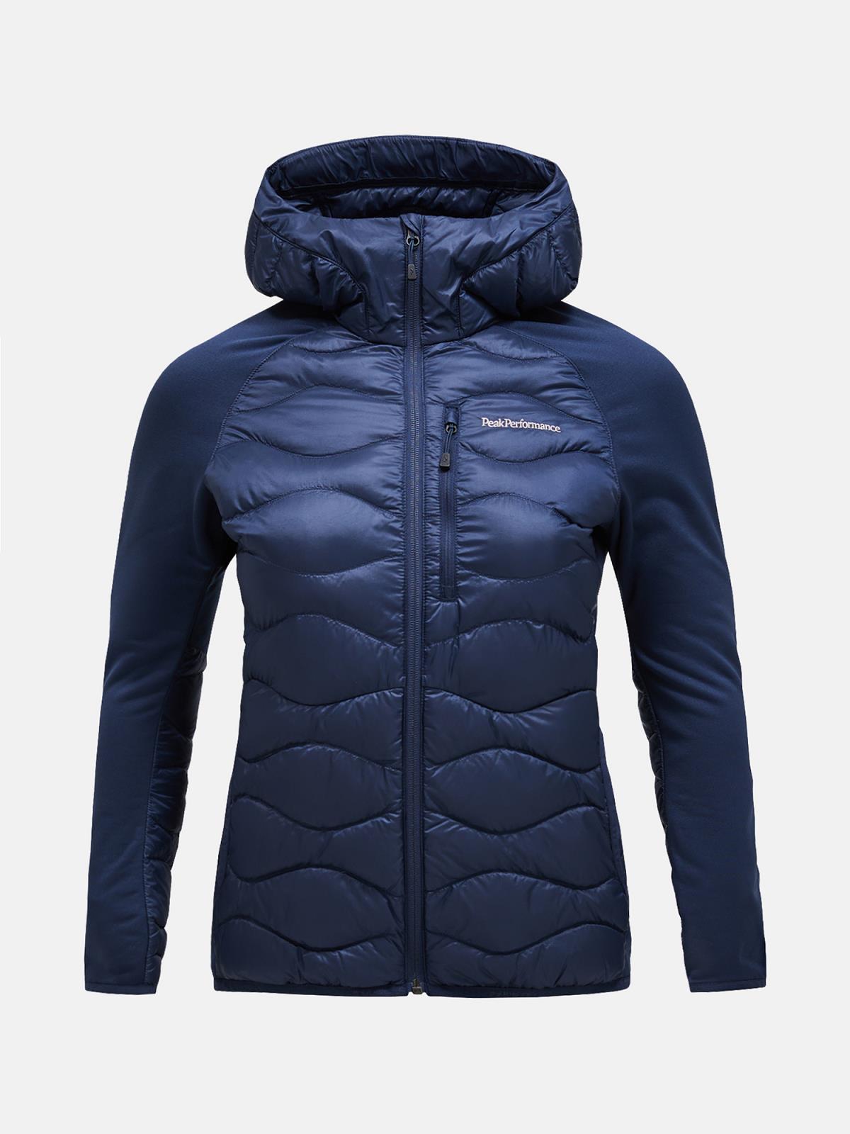 W Helium Down Hybrid Hood-BLUE SHADOW