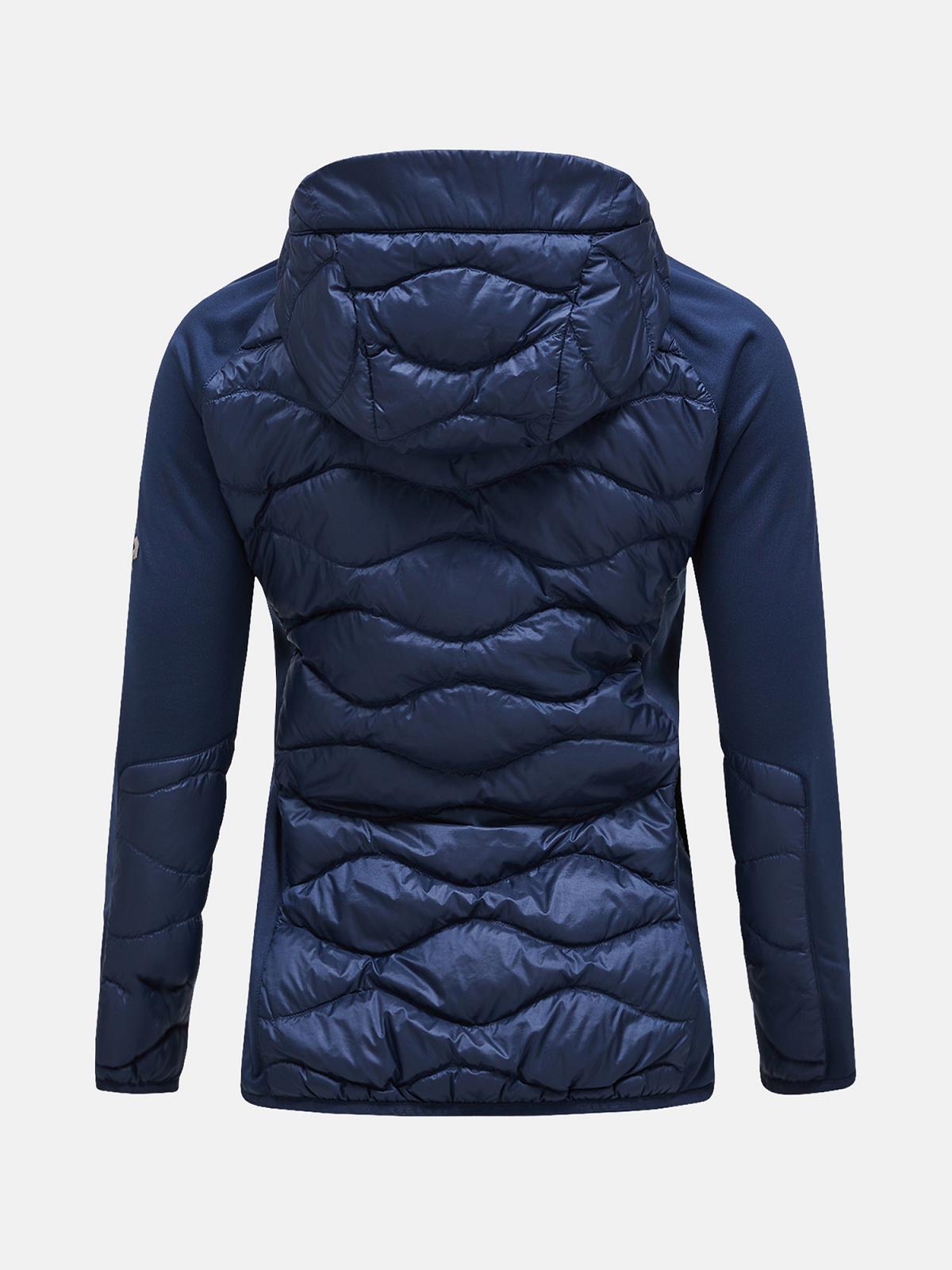 W Helium Down Hybrid Hood-BLUE SHADOW