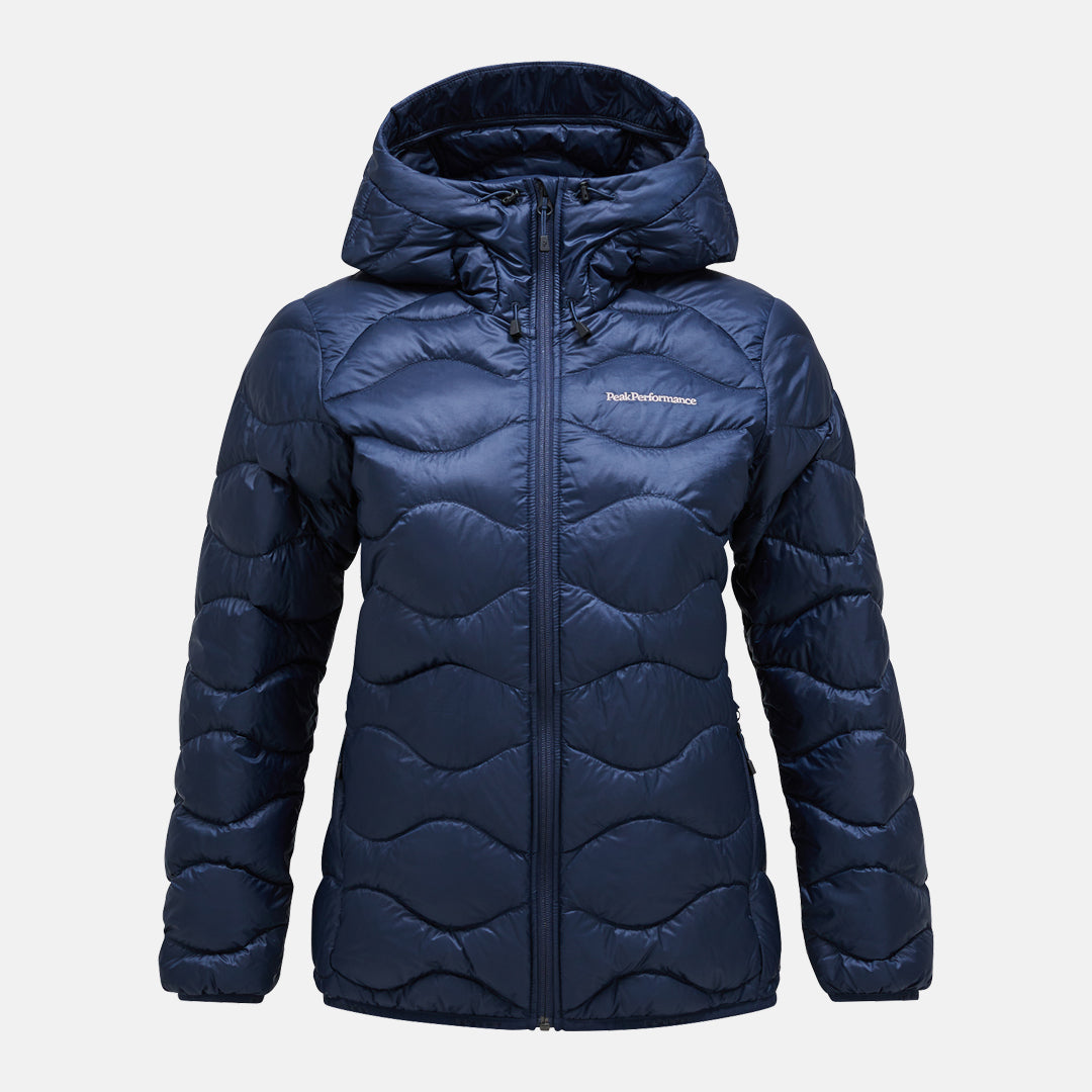 W Helium Down Hood Jacket-BLUE SHADOW