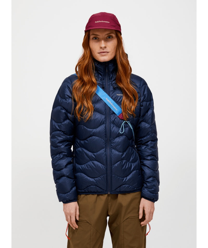 W Helium Down Hood Jacket-BLUE SHADOW