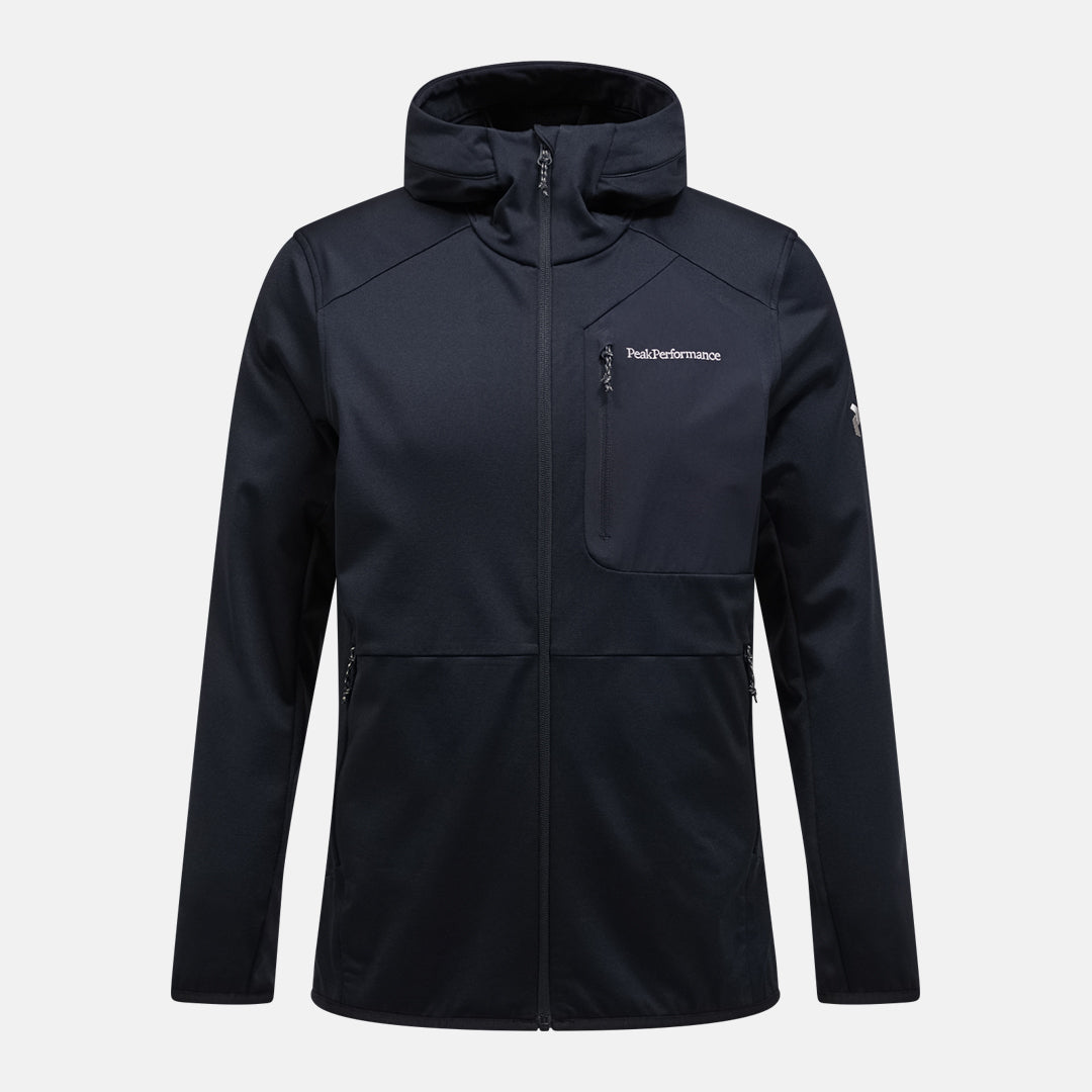 M Utility Light Zip Hood-BLACK-BLACK
