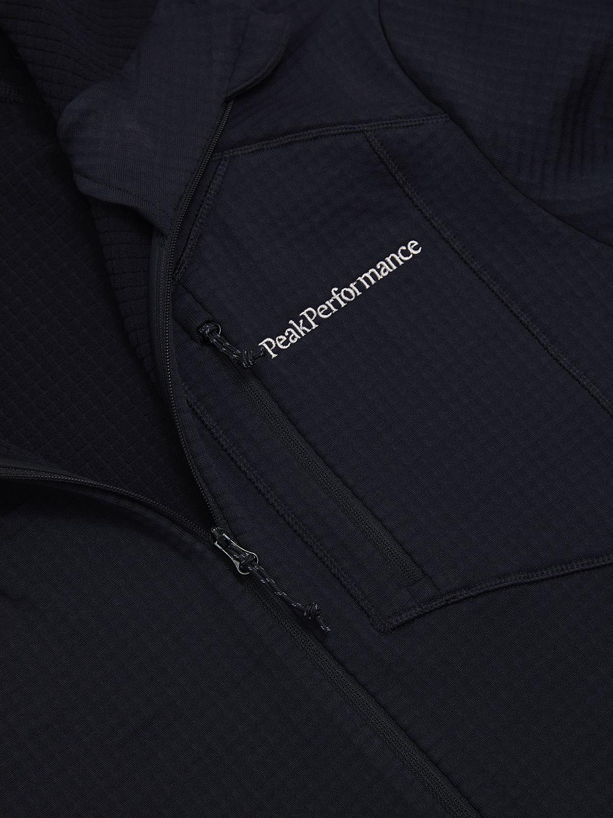 M Trail Polartec Zip Hood-BLACK
