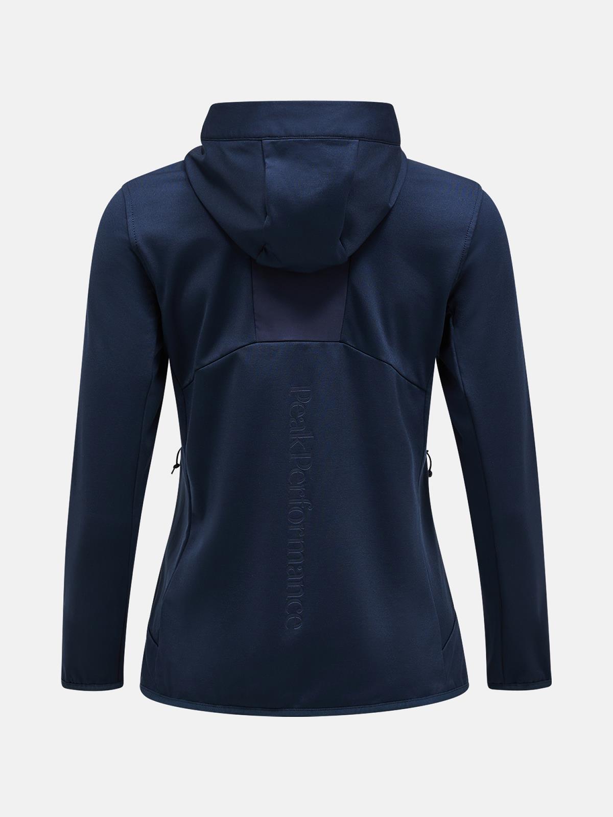 W Utility Light Zip Hood-BLUE SHADOW