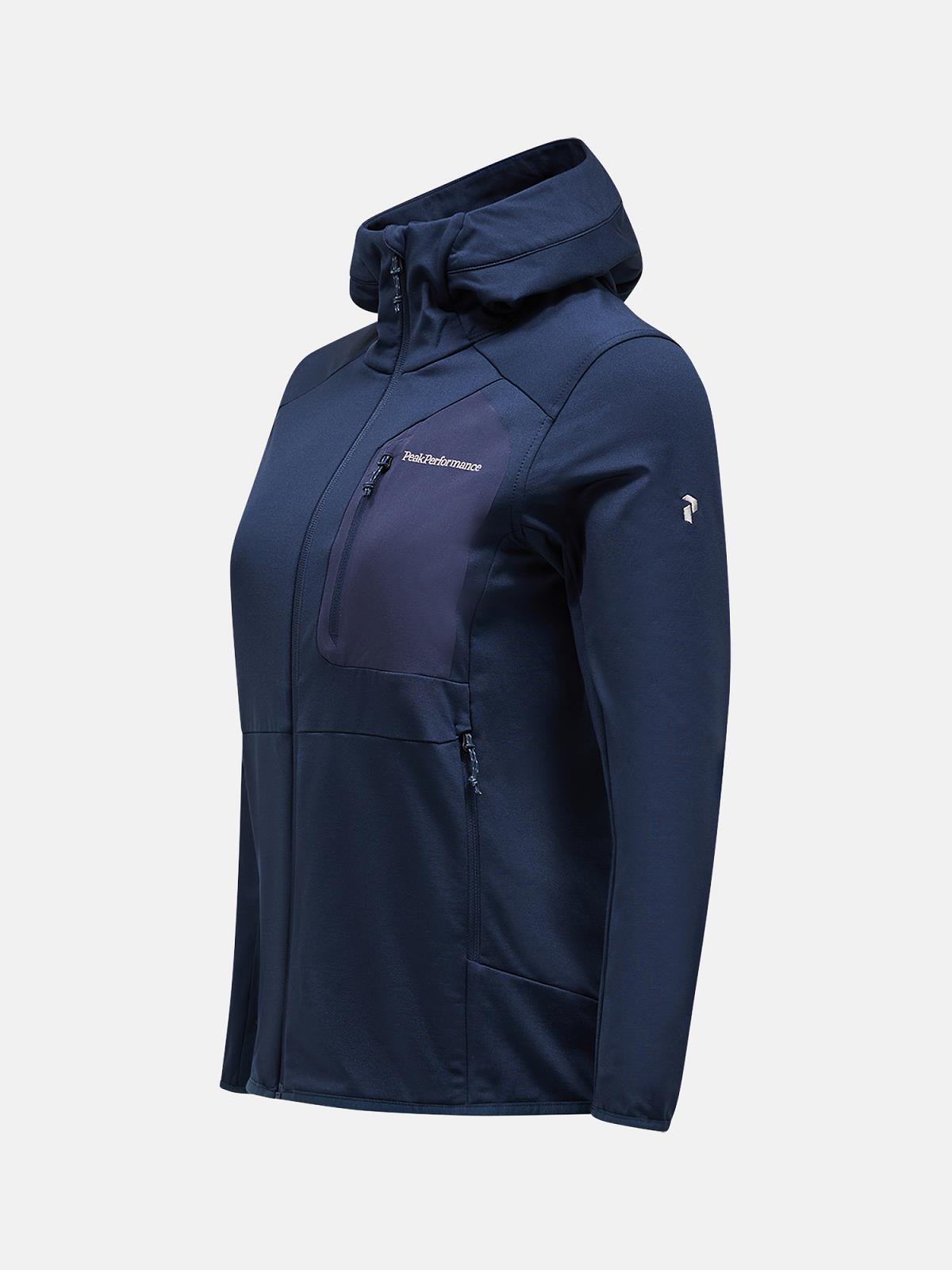 W Utility Light Zip Hood-BLUE SHADOW