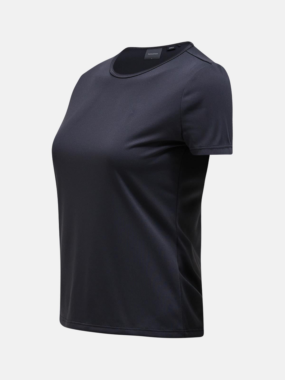 W Active Slim SS Tee-BLACK