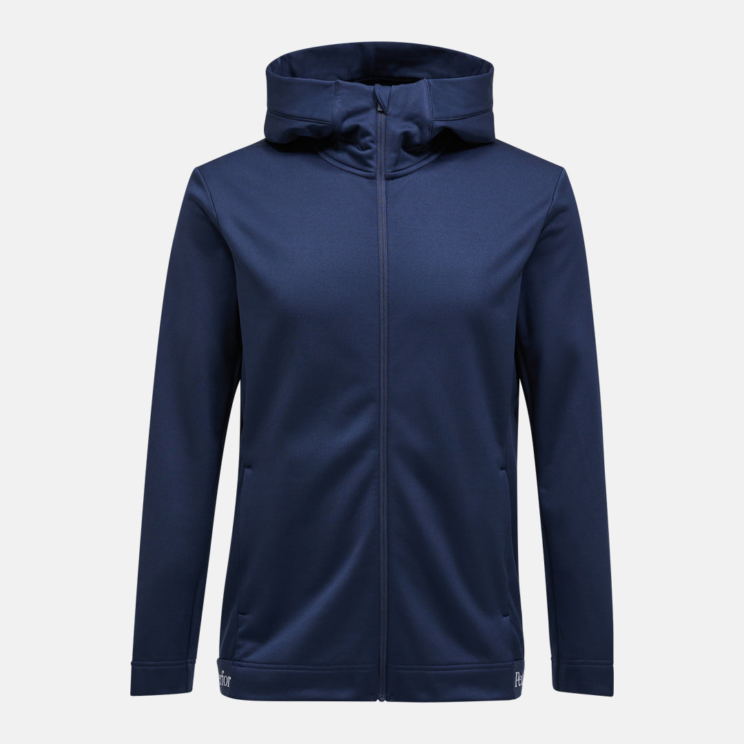 M Rider Tech Zip Hood-BLUE SHADOW