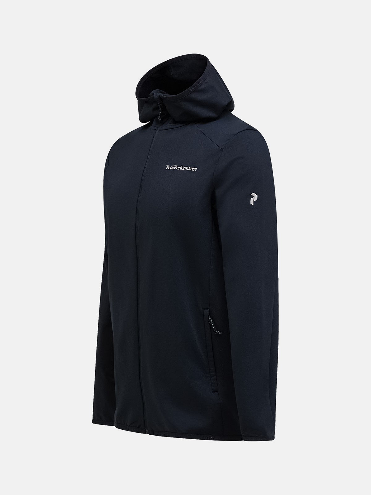 M LIGHT ZIP HOOD BLACK