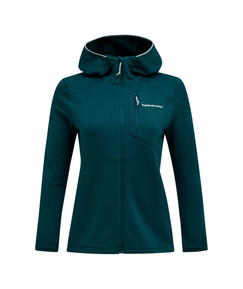 Trail Polartec® Power Grid™ Zip Hood Women Ponderosa Pine
