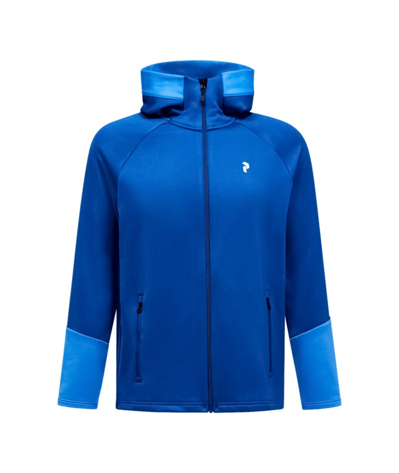Rider Essentials Midlayer Zip Hood Men True Blue Crisp air Blue