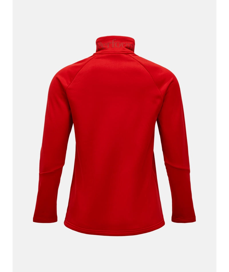 Rider Essentials Midlayer Zip Jacket Women Red Pompeian