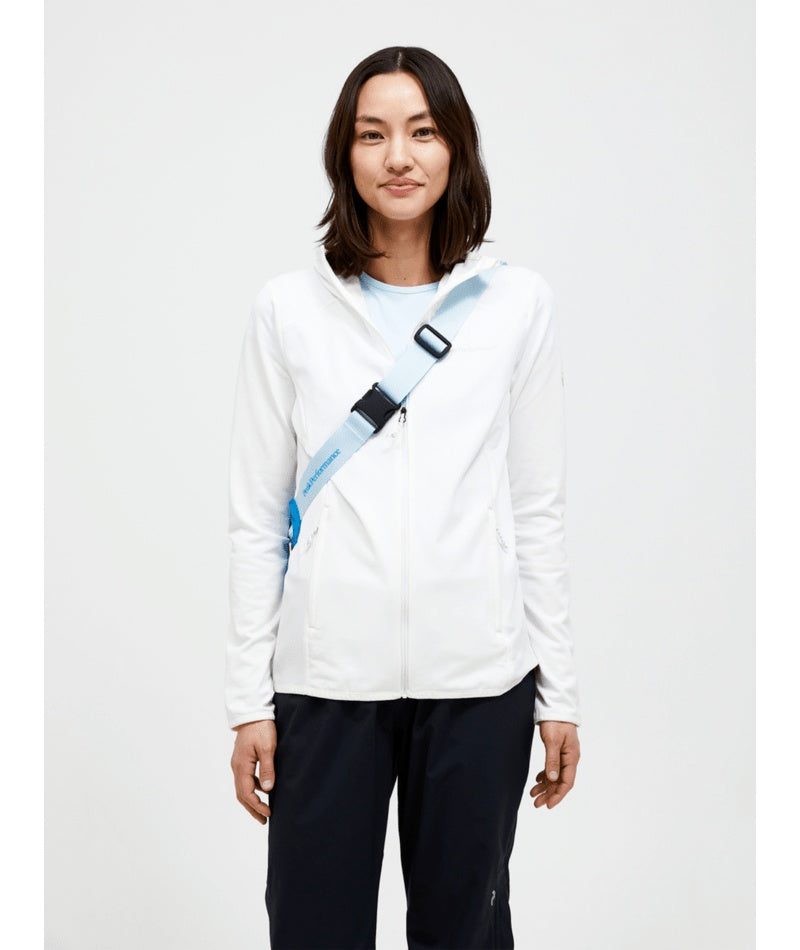 Light Zip Hood Women Offwhite