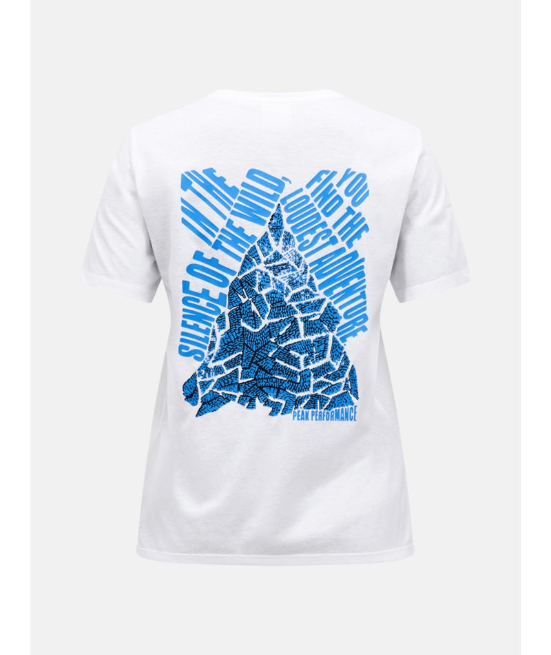 Explore Graphic Tee Women White True Blue