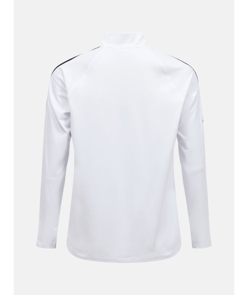 Half Zip Synthetic Baselayer Men White Black