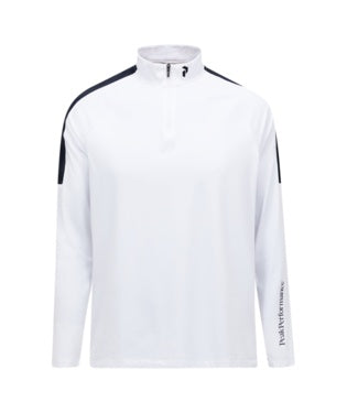 Half Zip Synthetic Baselayer Men White Black