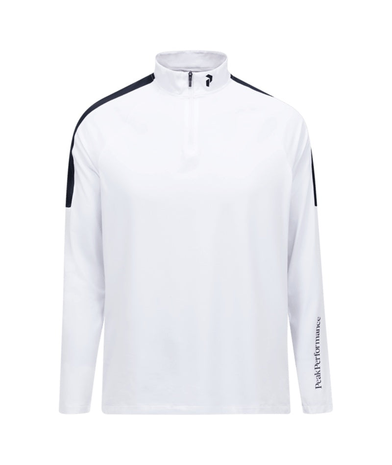 Half Zip Synthetic Baselayer Men White Black