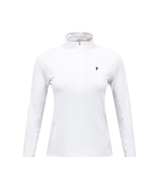 Core Half Zip Baselayer Women White