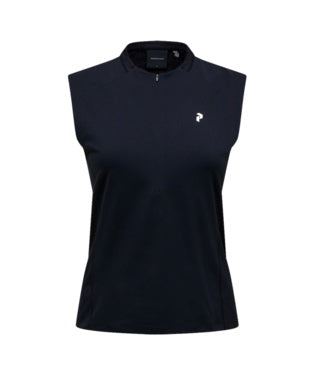 MountainBreath Sleveless Polo Women Black