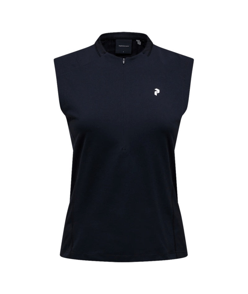 MountainBreath Sleveless Polo Women Black