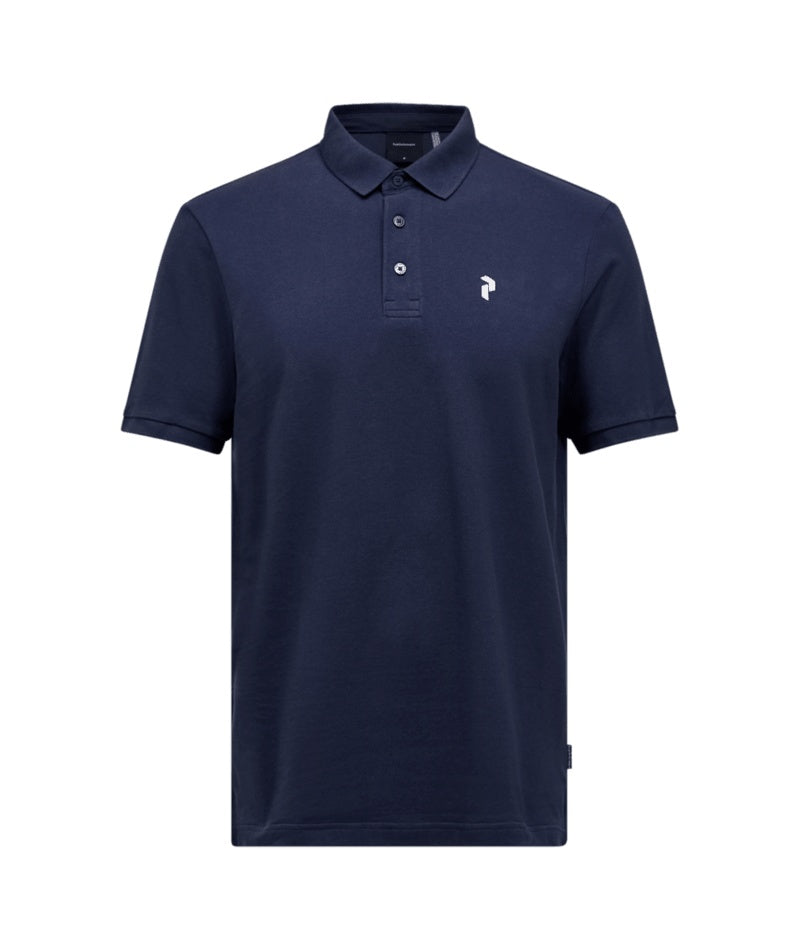 Classic Cotton Polo Men Bleu Shadow