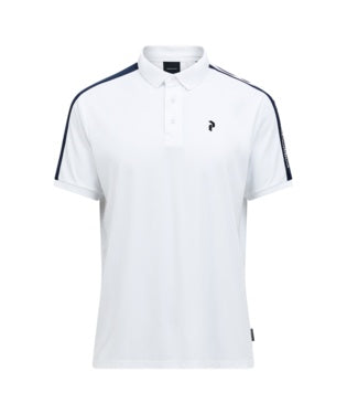 Player Polo Men White Bleu Shadow