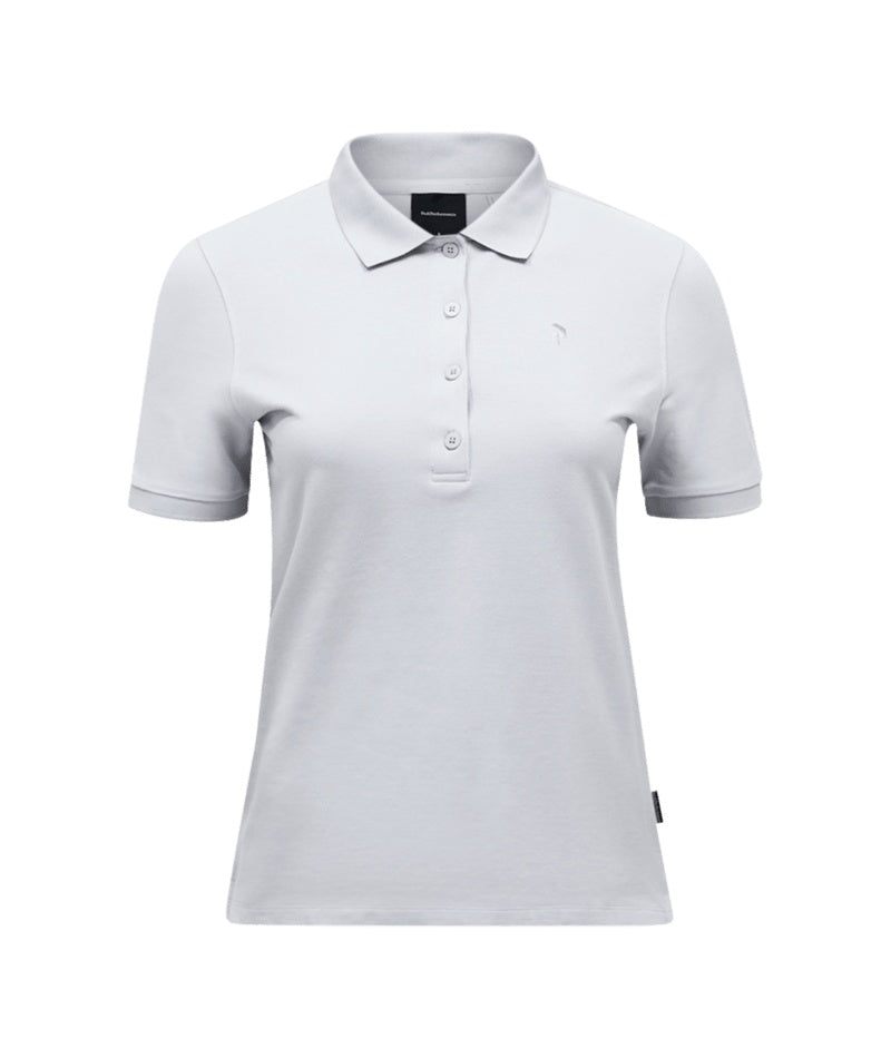 Classic Cotton Polo Women Summit Smoke