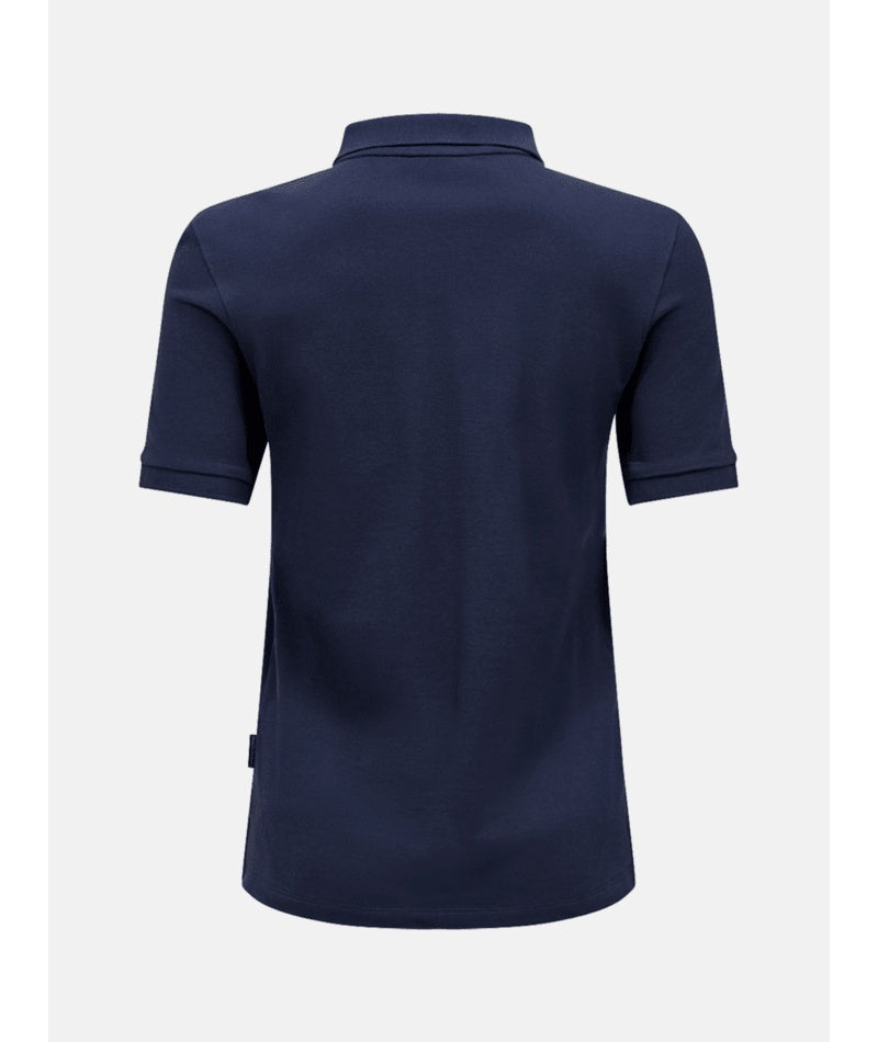 Classic Cotton Polo Women Blue Shadow