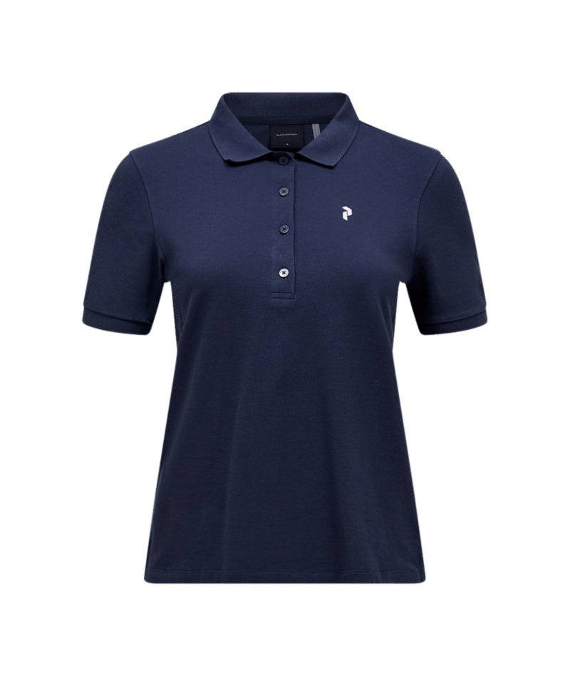 Classic Cotton Polo Women Blue Shadow