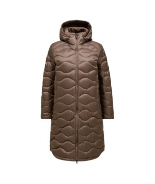 Helium Down Coat Women Terrain Tan