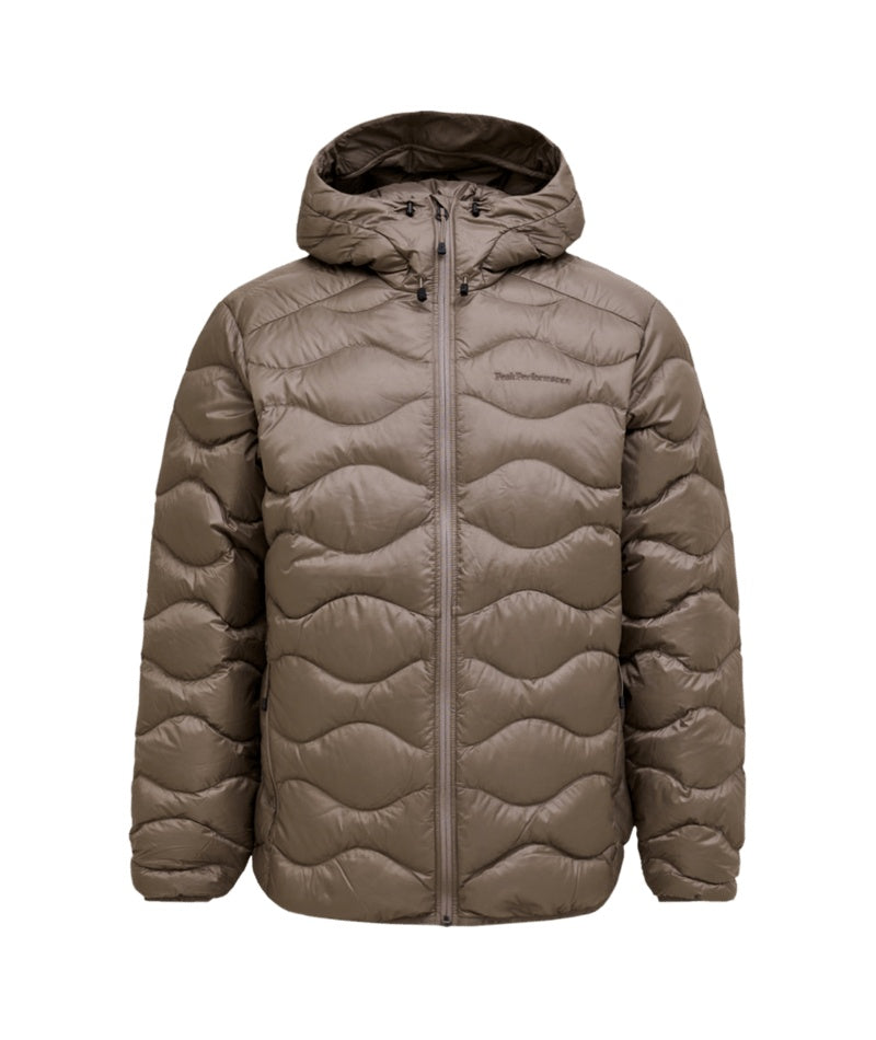 Helium Down Hood Jacket Men Terrain Tan