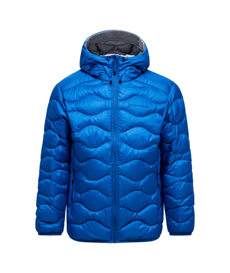 Helium Down Hood Jacket Men True Blue Summit Smoke