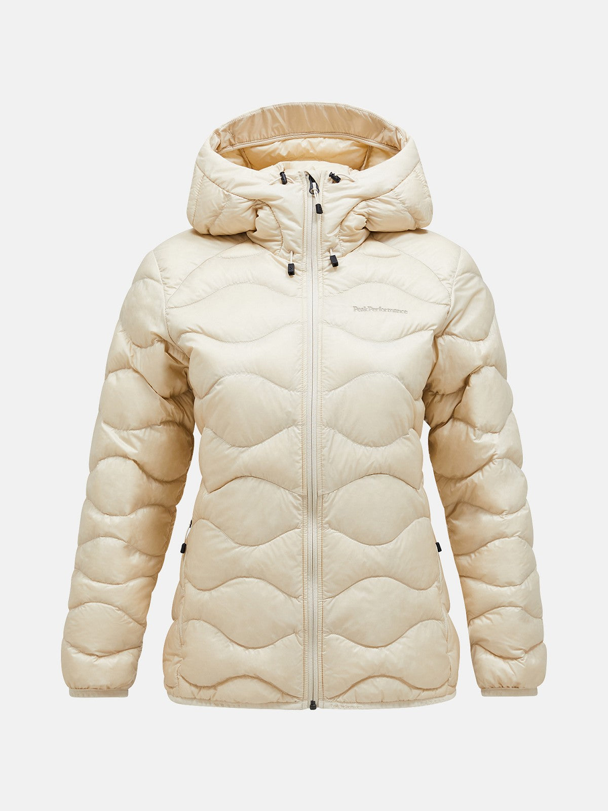 Helium Down Hood Jacket Women Sand Fog