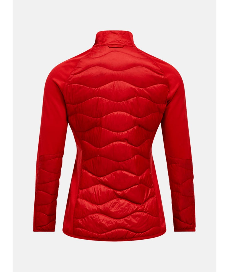 Helium Hybrid Down Jacket Women Red Pompeian
