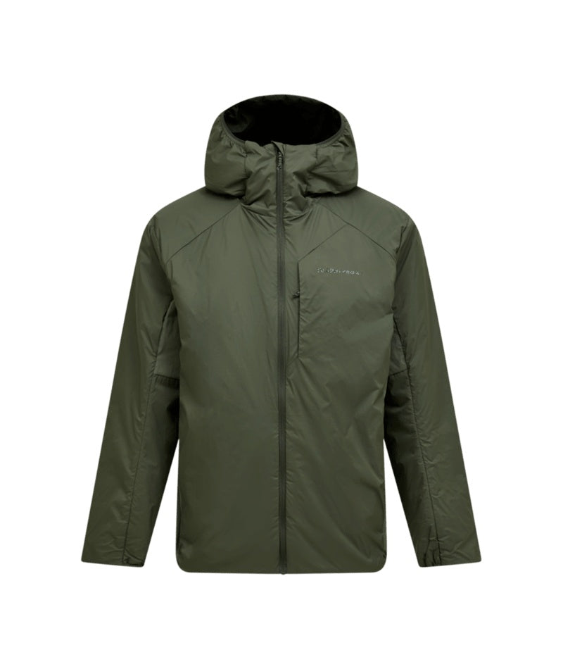 Freelight Reversible Insulated Hood Jacket M Pine Needle Olive Extreme