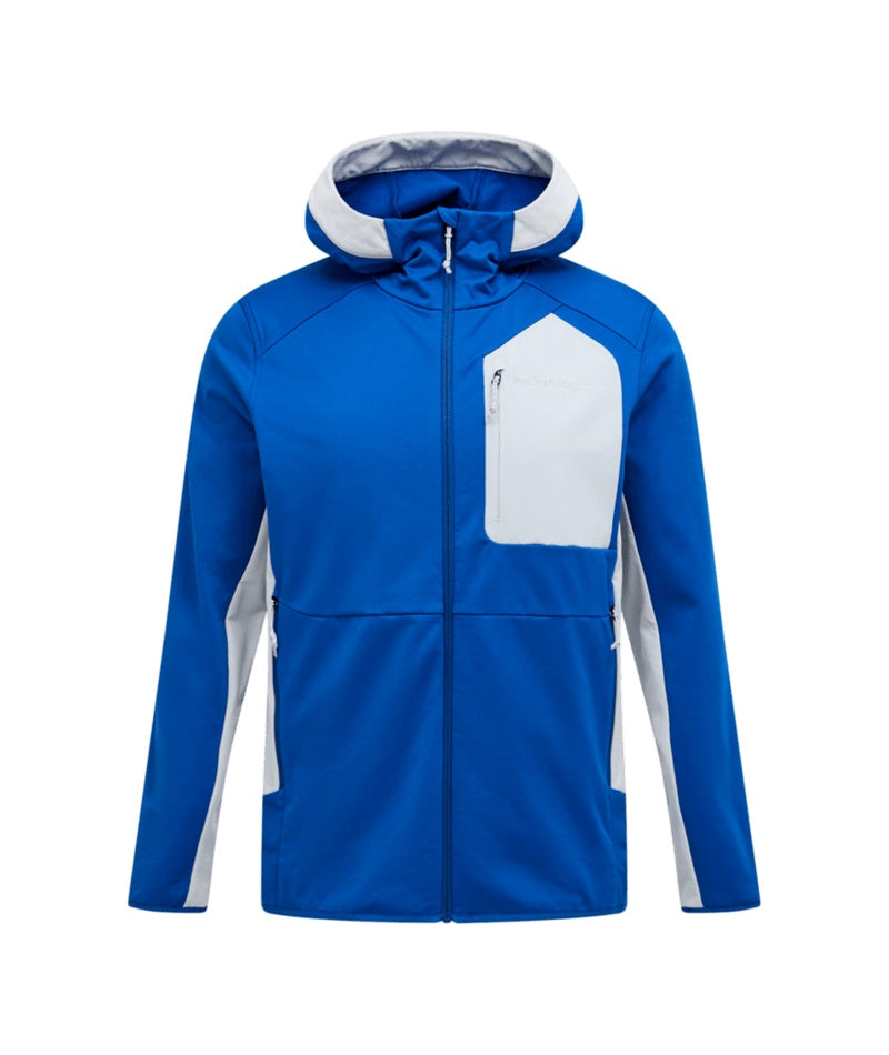 Utility Light Zip Hood Men True Blue Summit Smoke