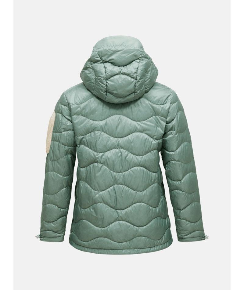 Helium Utility Down Hood Jacket Women Green Valley Ponderosa Pine