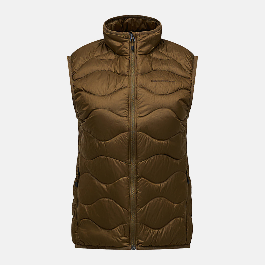 W Helium Down Vest-Meadow Moss