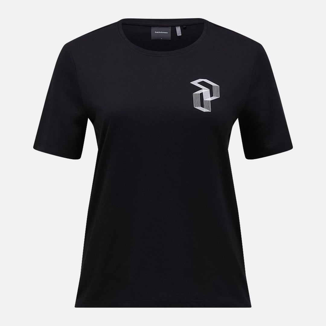 W Explore Graphic Tee-BLACK-WHITE
