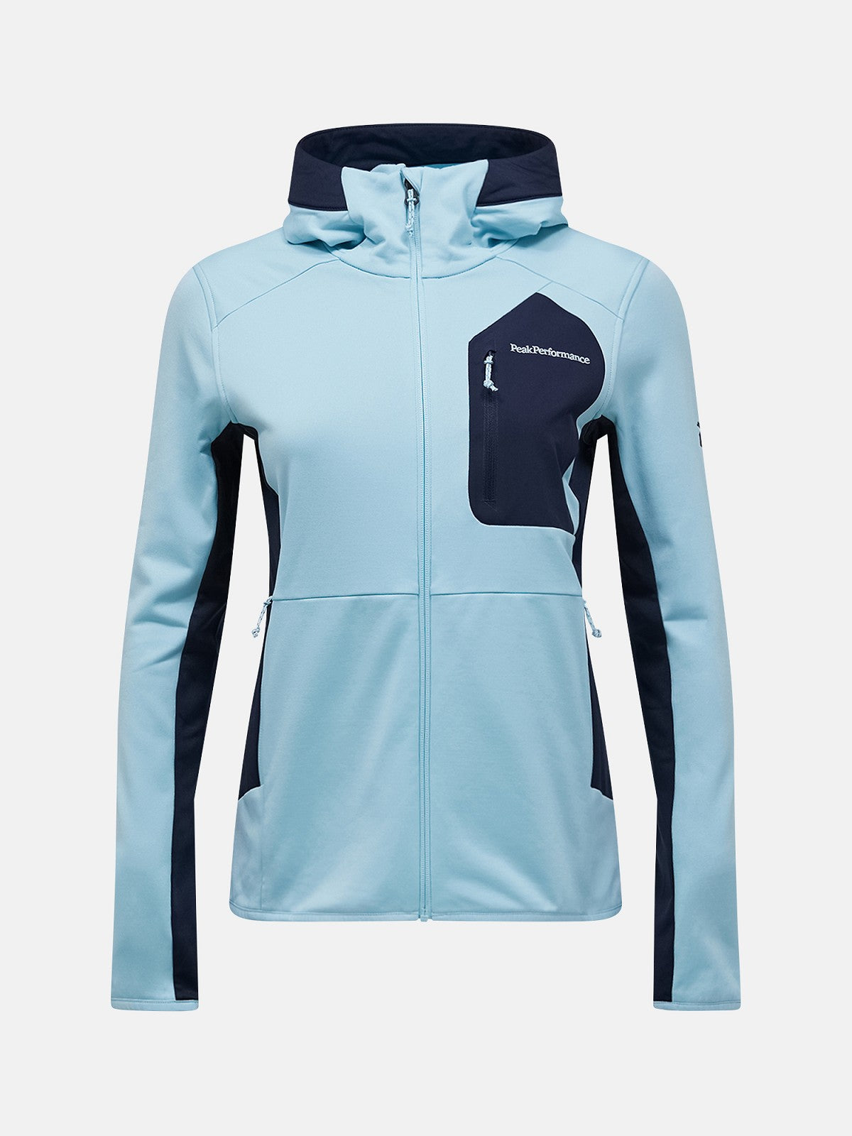 W Utility Light Zip Hood-SNOWMELT-BLUE S