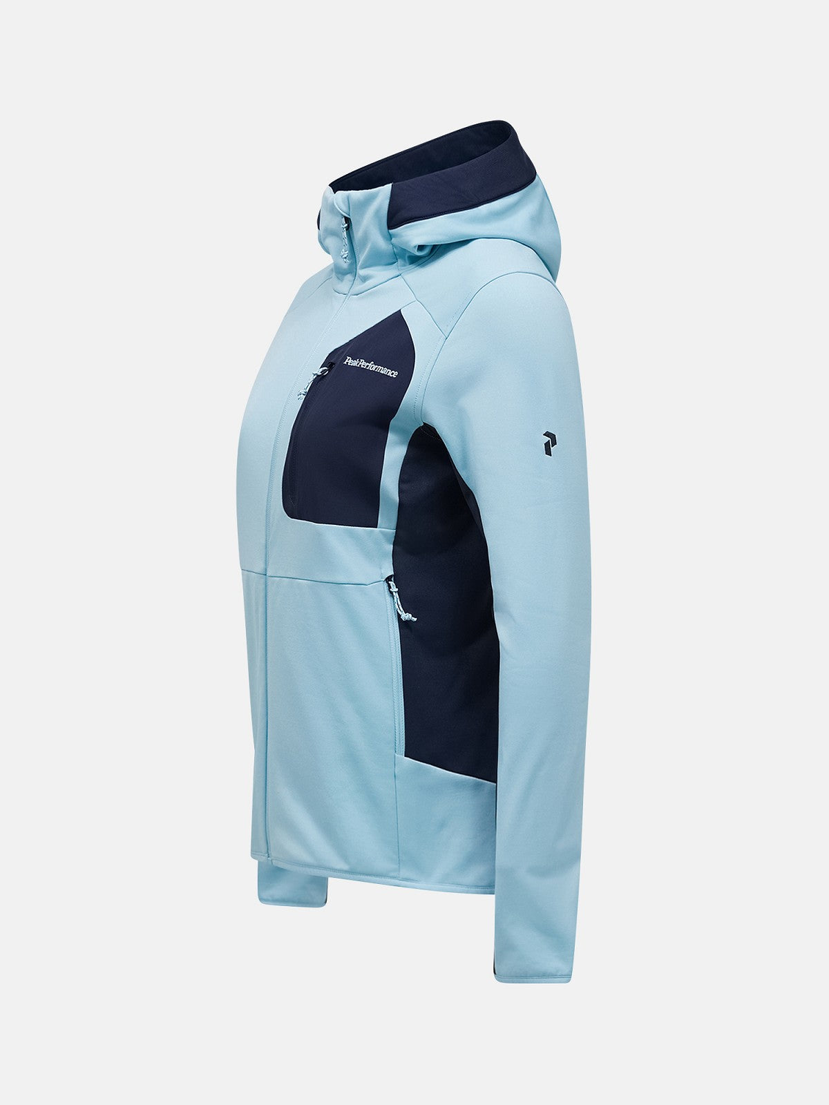 W Utility Light Zip Hood-SNOWMELT-BLUE S