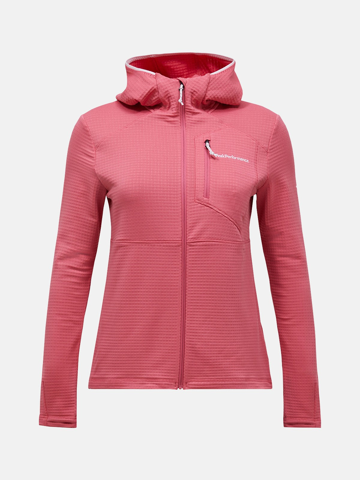 W Trail Polartec Zip Hood-MOUNTAIN BLUSH