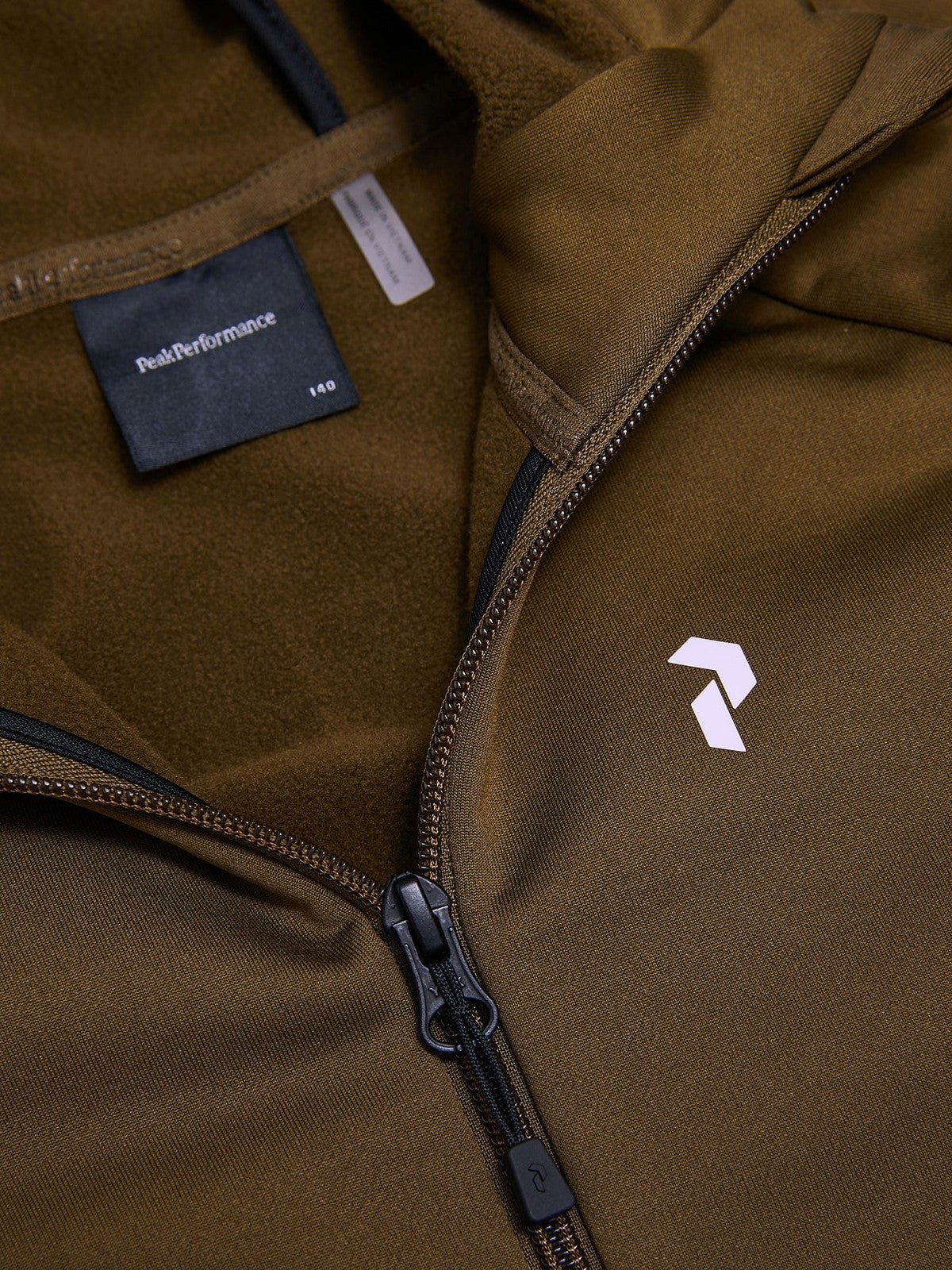 Jr Rider Essentials Zip H-Meadow Moss-Me