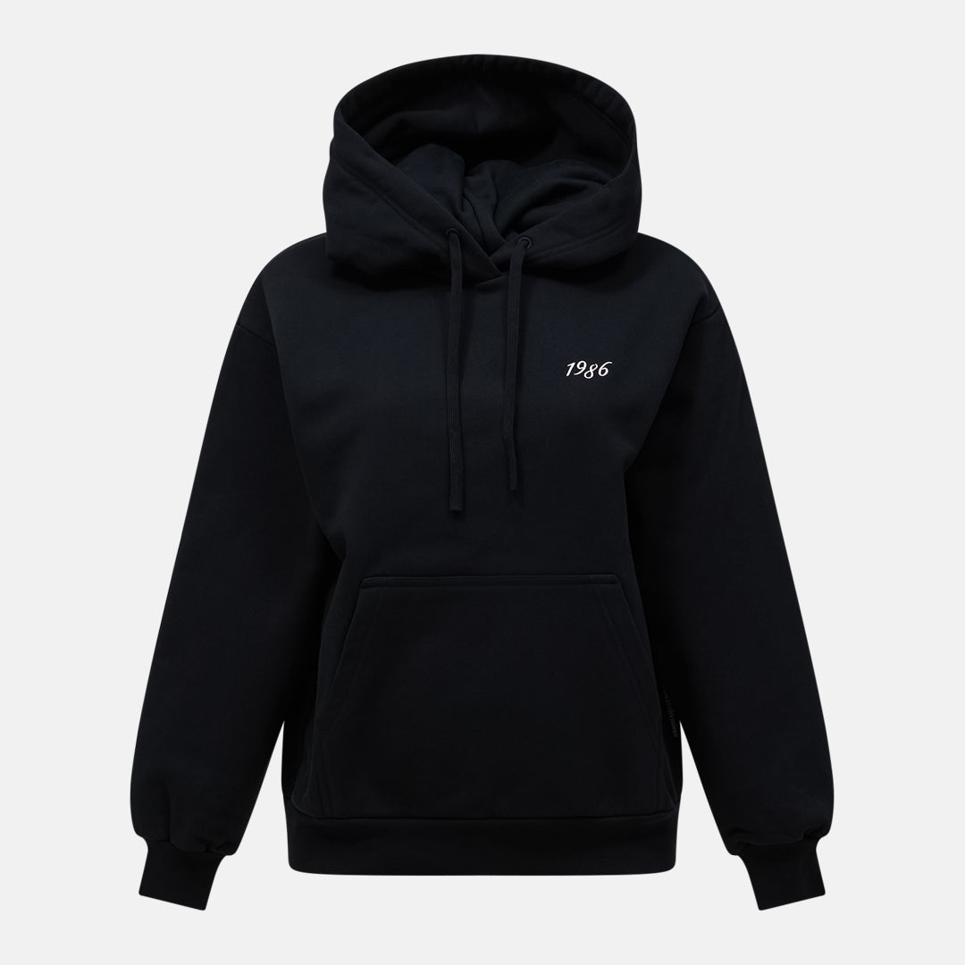 W 40Y Graphic Hood-BLACK