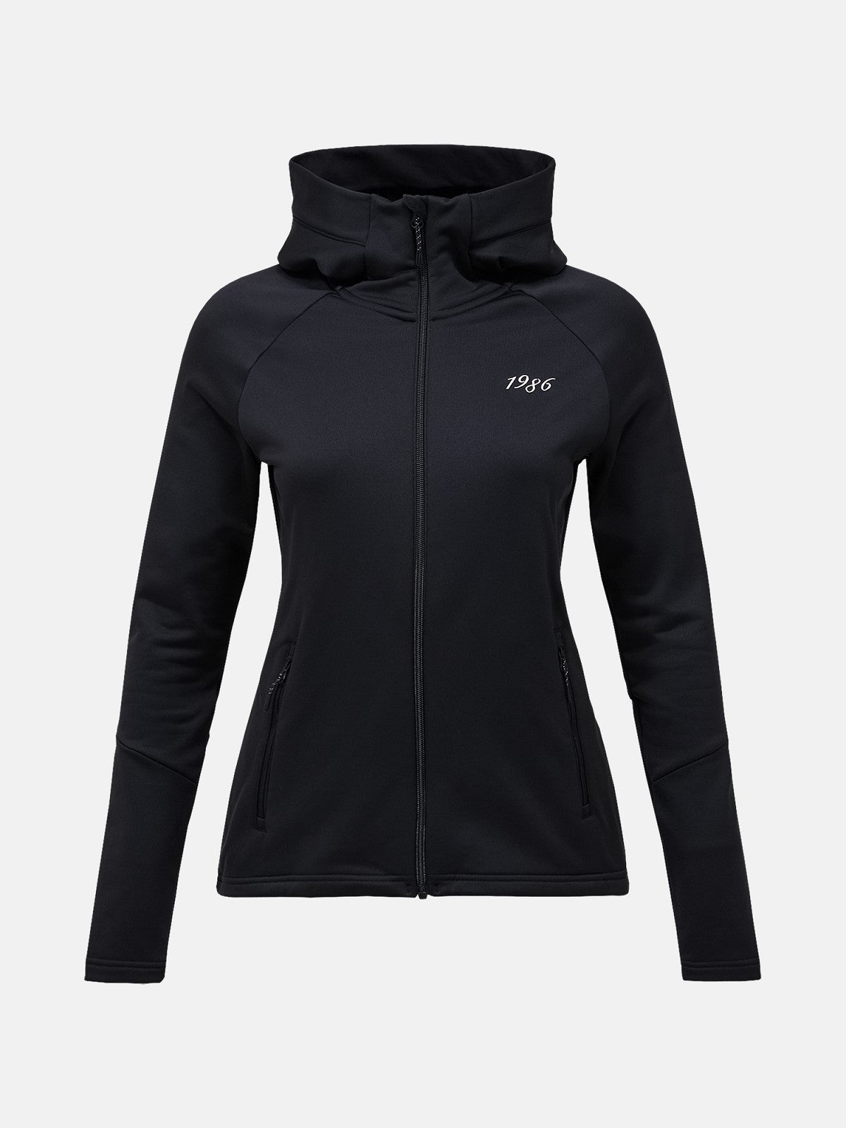 W 40Y Rider Zip Hood-BLACK