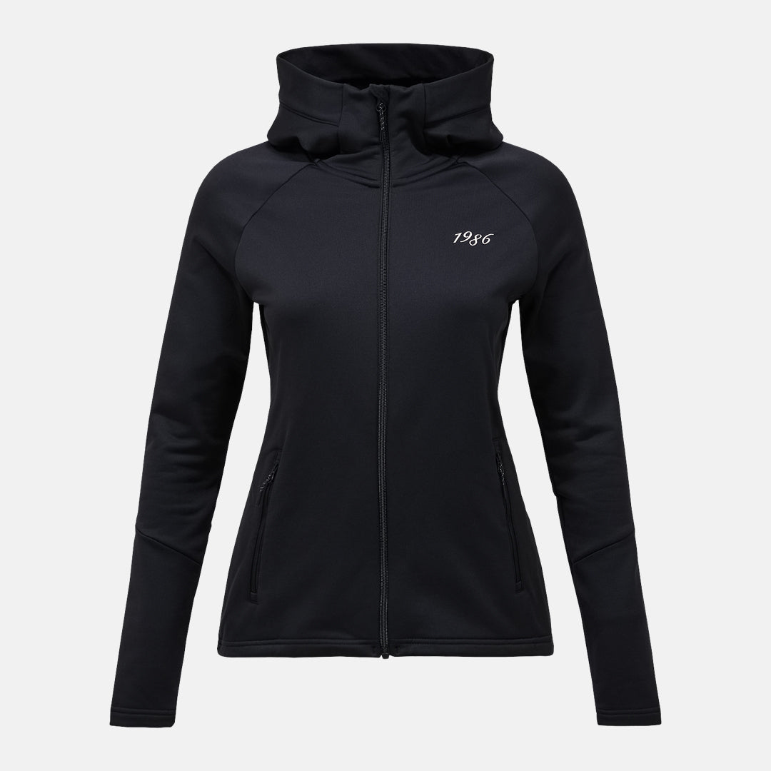 W 40Y Rider Zip Hood-BLACK