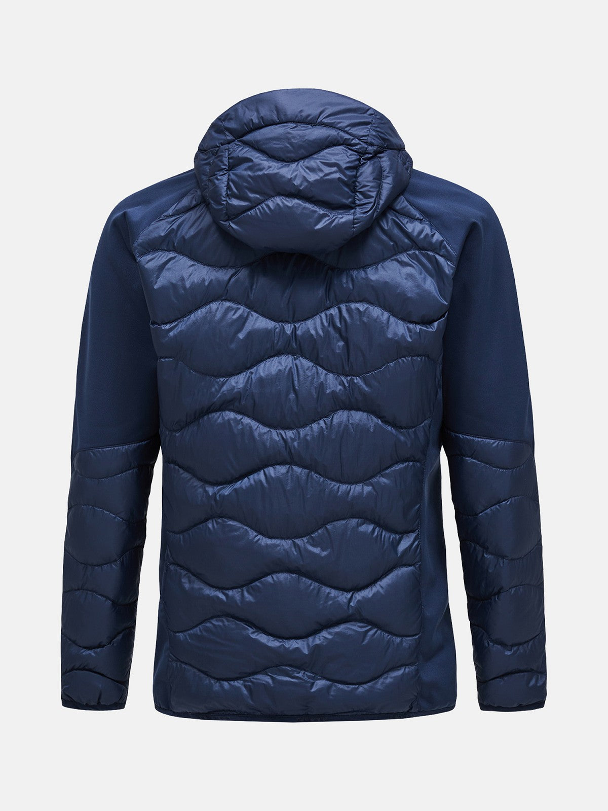 M HELIUM DOWN HYBRID HOOD JACKET BLEU SHADOW