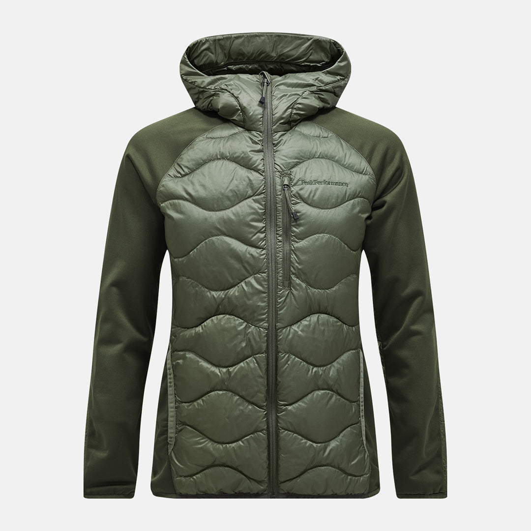 M HELIUM DOWN HYBRID HOOD PINE NEEDLE