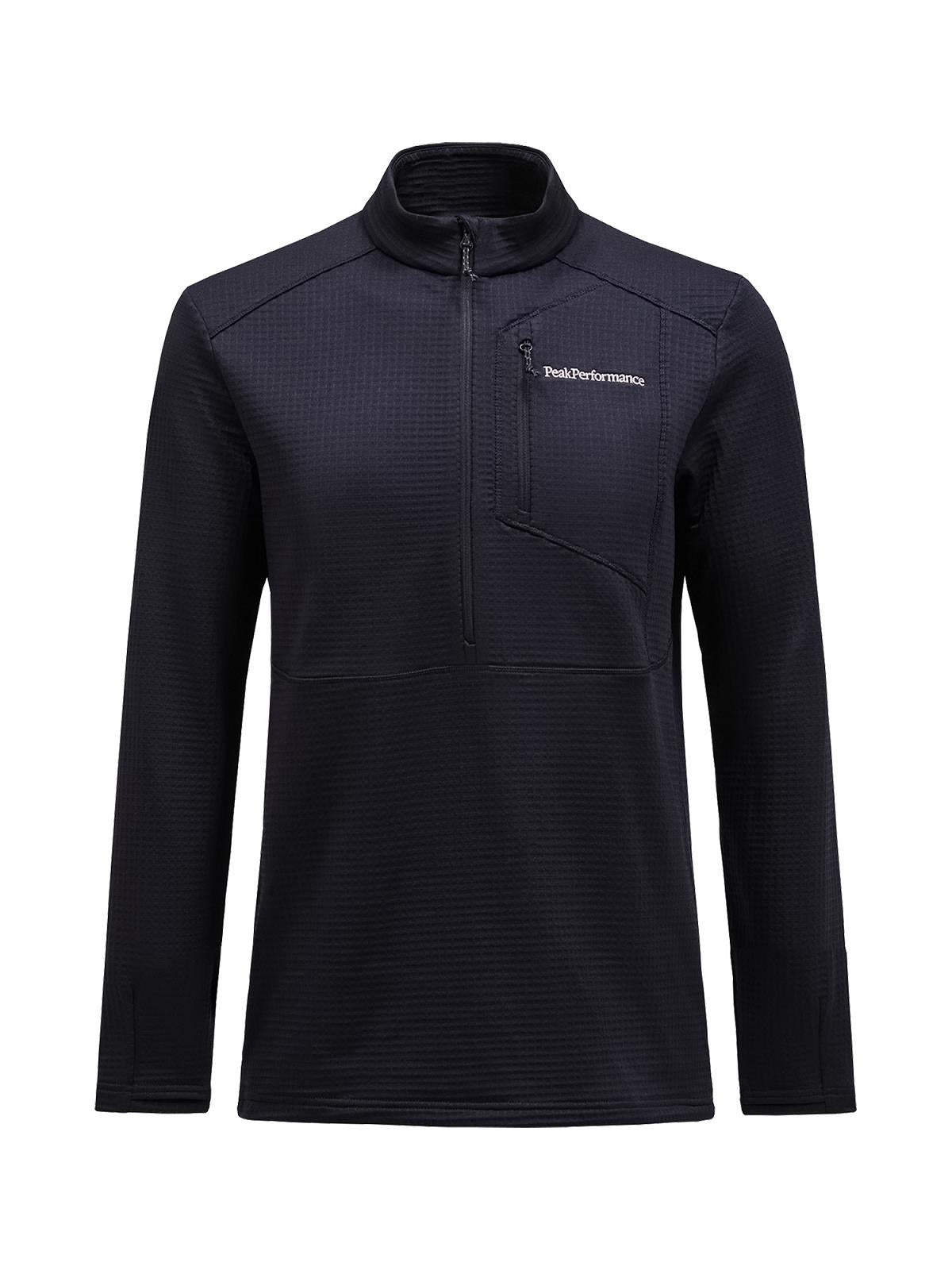 M Trail Polartec Half Zip-BLACK